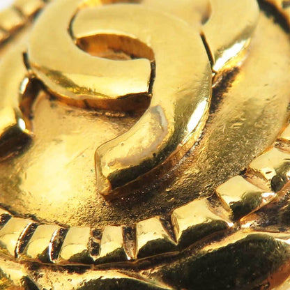 Chanel Coco Mark Metal Gold Earrings