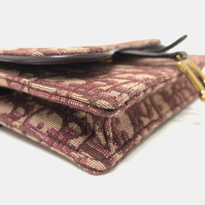 Christian Dior Trotter Saddle Belt Pouch/Waist Pouch/Body Bag In Canvas/Leather