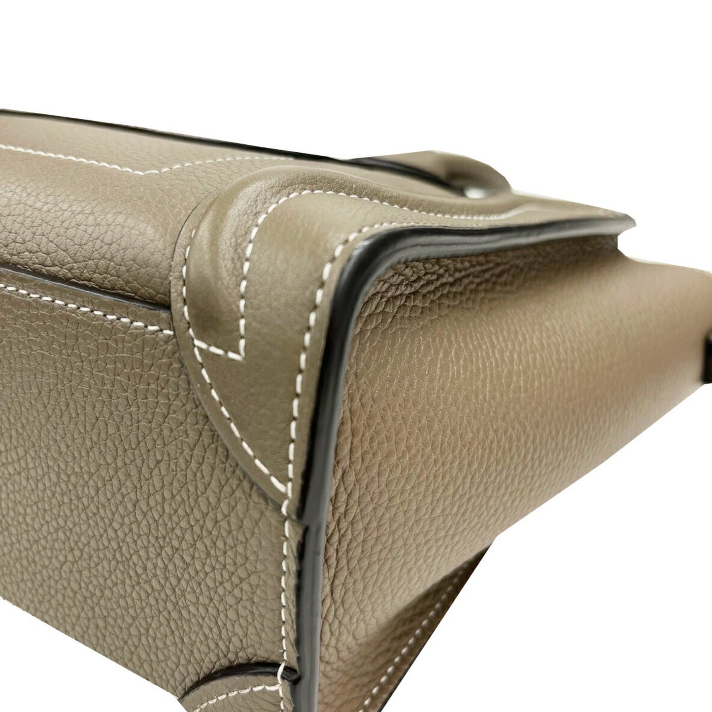 Celine Luggage Nano Shopper Greige Leather Handbag/Shoulder Bag