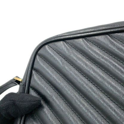 Saint Laurent Shoulder Bag Lou Camera V Stitch Leather 520534 Saint Laurent Paris Black