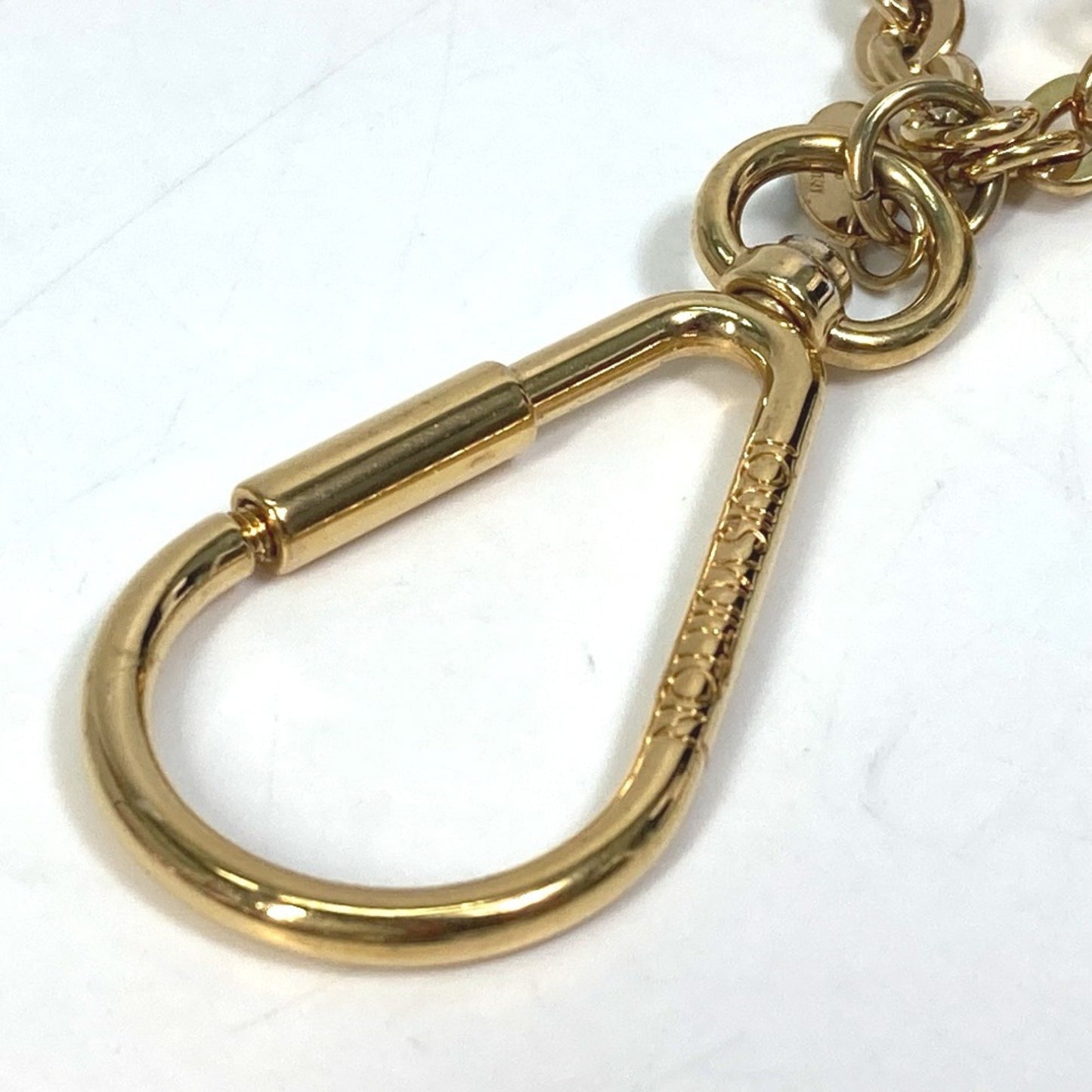 Louis Vuitton M65124 Tassel Ribbon Key Ring Bag Charm Keychain Leather