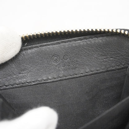 Gucci Micro Guccissima Wallet/Coin Case 449896 Leather Black