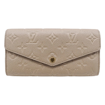 Louis Vuitton Women'S Monogram Empreinte Sarah Tourterelle Long Wallet