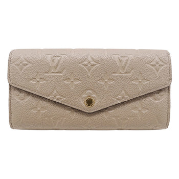 Louis Vuitton Women'S Monogram Empreinte Sarah Tourterelle Long Wallet