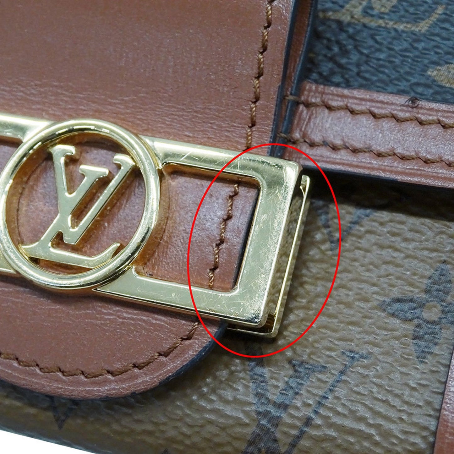 Louis Vuitton Women'S Monogram Reverse Canvas Multicle 6 Key Case
