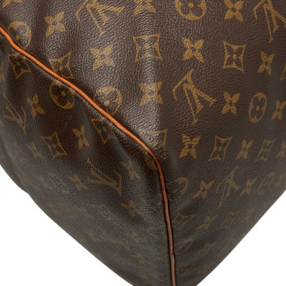 Louis Vuitton Monogram Keepall 55 Boston Bag/Travel Bag M41424 Brown Leather