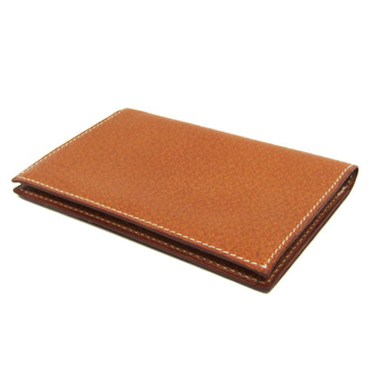 Hermes Leather Business Card Case Brown