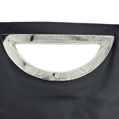Christian Dior Maris Pearl Nylon Handbag In Black