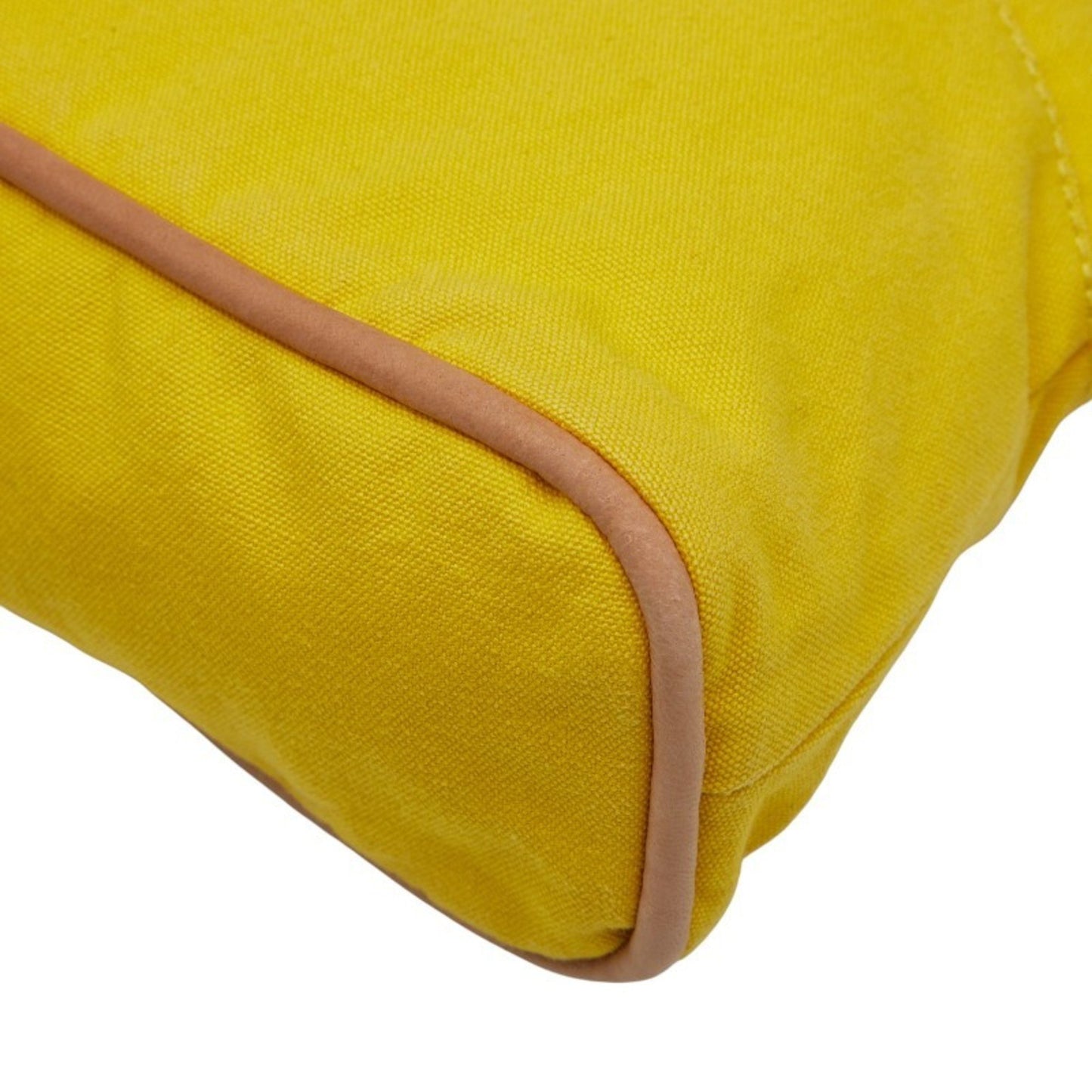 Hermes Bolide Pouch 25 Small Item Case Yellow Canvas