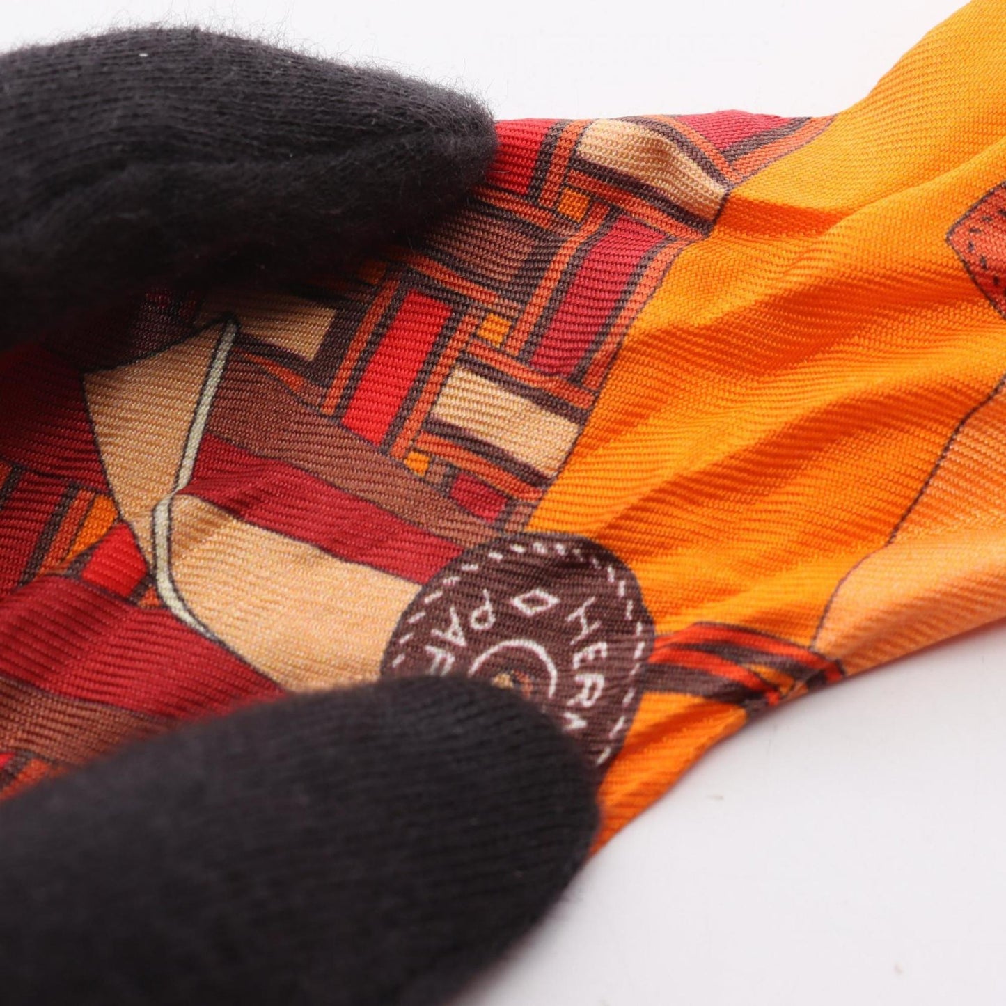 Hermes Herms Twilly Brides Et Gris Silk Scarf For Women