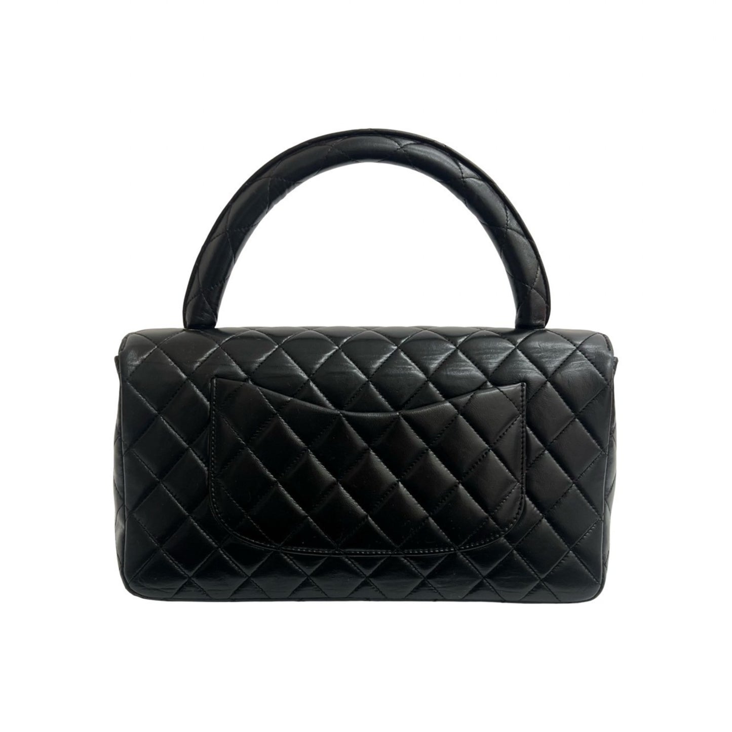 Chanel Vintage Matelasse Coco Mark Lambskin Leather Handbag