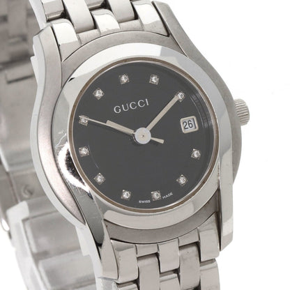 Gucci 5500L 11P Diamond Watch Stainless Steel Ss