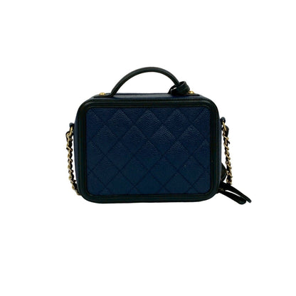 Chanel Cc Filigree Matelasse Coco Caviar Skin 2-Way Handbag/Shoulder Bag 25727