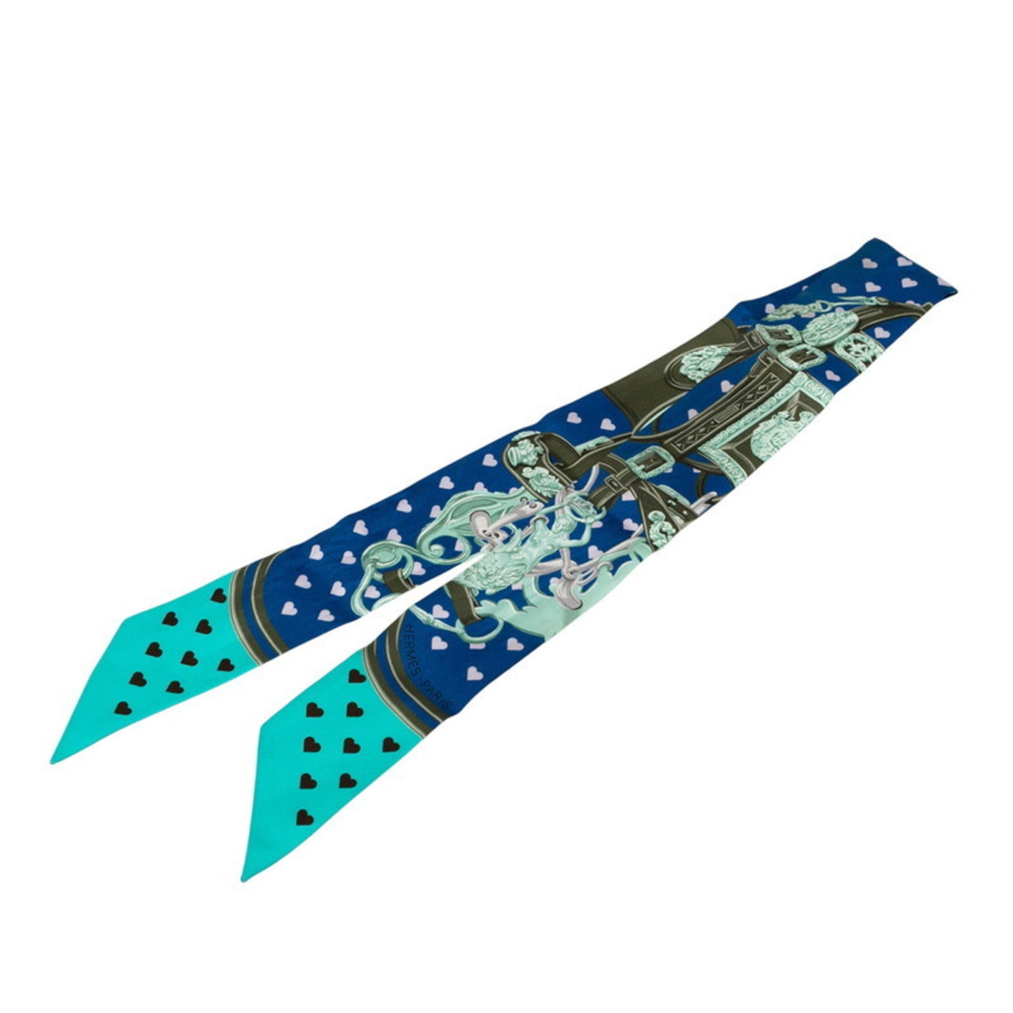 Hermes Herms Twilly Brides De Gala Love Scarf