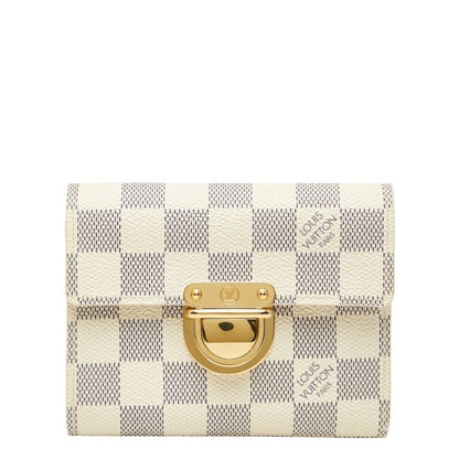Louis Vuitton Damier Azur Koala Tri-Fold Wallet N60013 White