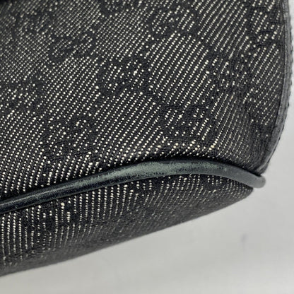 Gucci Pouch 07198 Denim Gray Black