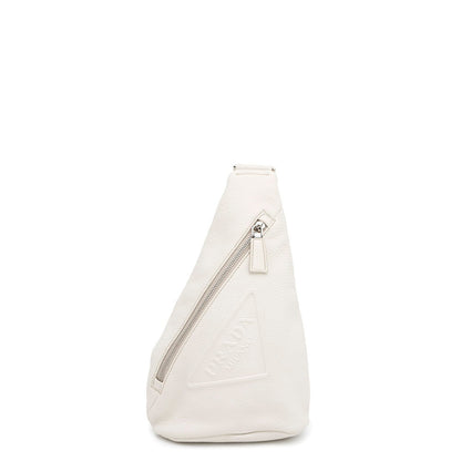 Prada Triangle Leather Body Bag 2Vz098 Prada White