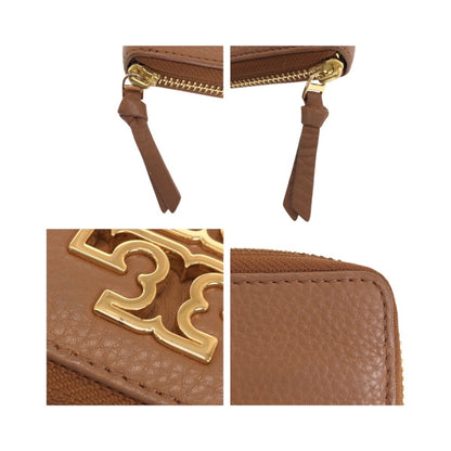 Tory Burch Britain Brown Leather Long Wallet