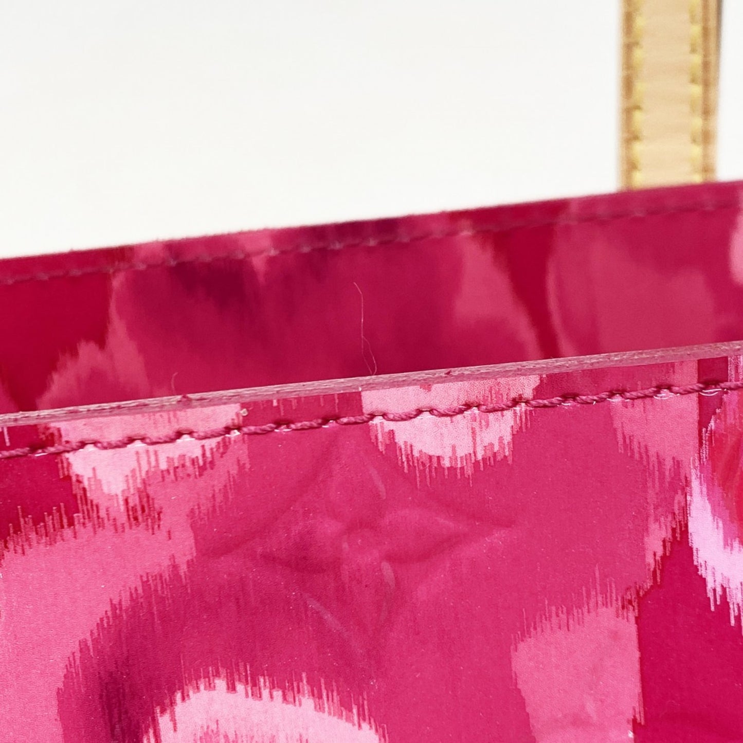 Louis Vuitton Vernis Ikat Flower Catalina Bb Handbag M90039 Rose Andian