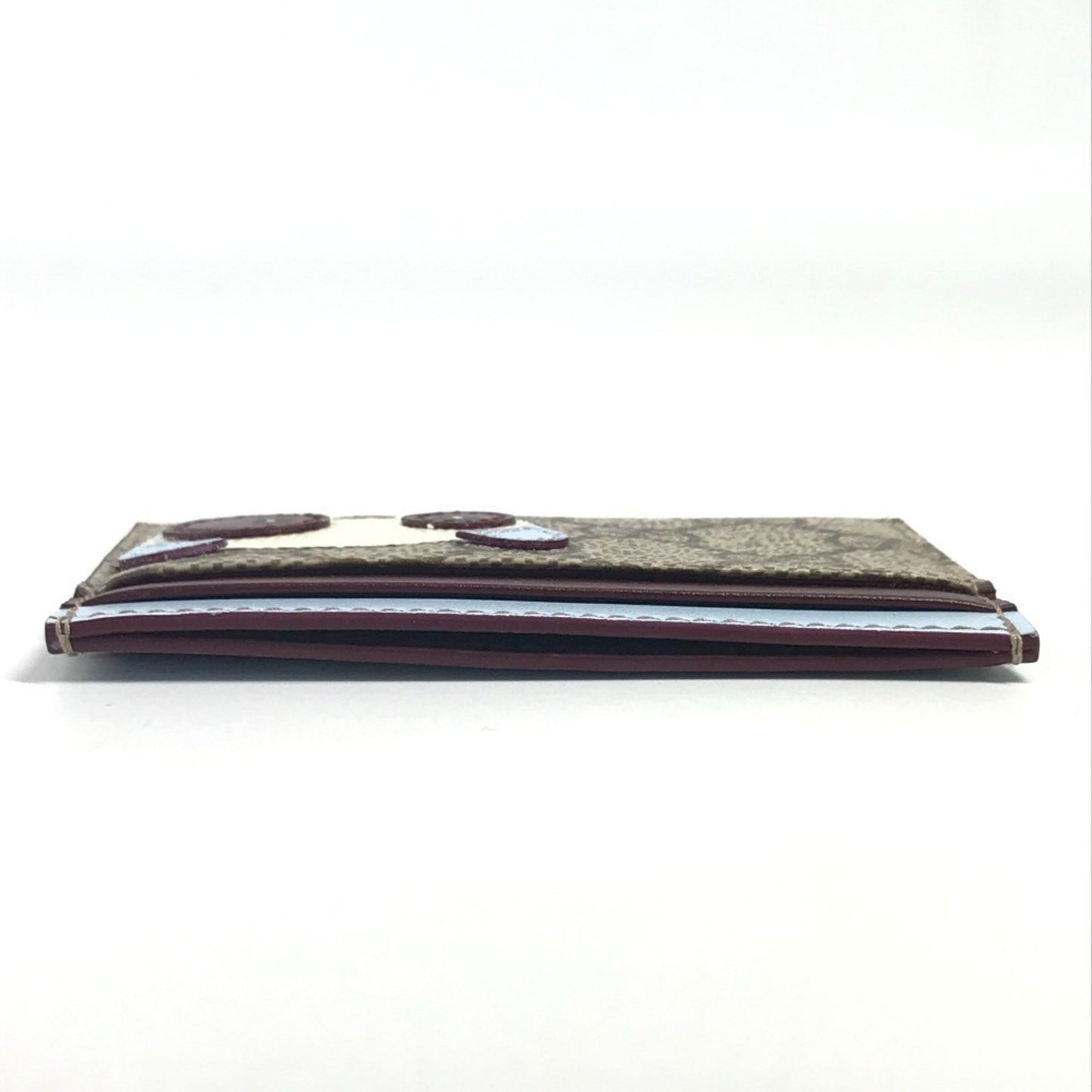 Gucci 818769 Gg Supreme Logo Panda Business Card Case/Pass Case