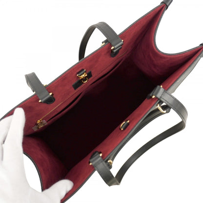 Louis Vuitton Monogram Empreinte On-The-Go Mm Tote Bag M45495 Black/Beige 2-Way