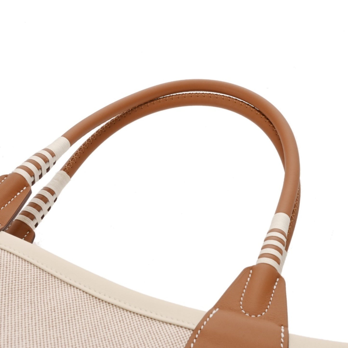 Hermes Steeple 28 Ecru/Gold B Stamp (Circa 2023) Women'S Toile/Swift Handbag