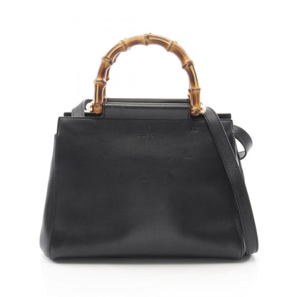 Gucci Nimfair Bamboo Handbag Leather