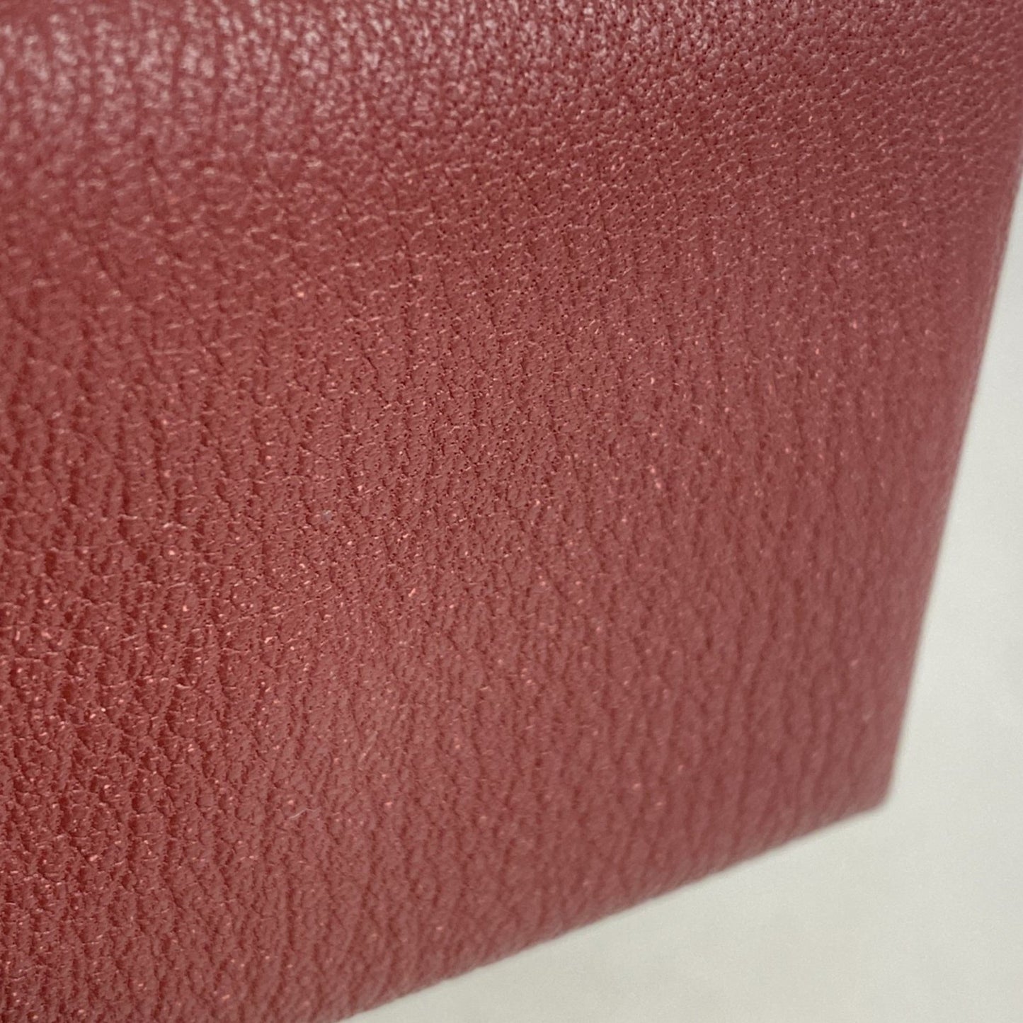 Hermes Herms Calvi Duo Chevre Card Case In Bordeaux