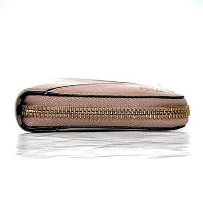 Loewe Round Long Wallet Ec-22656 Pink Beige White Puzzle 122N30Df13 Leather 261709