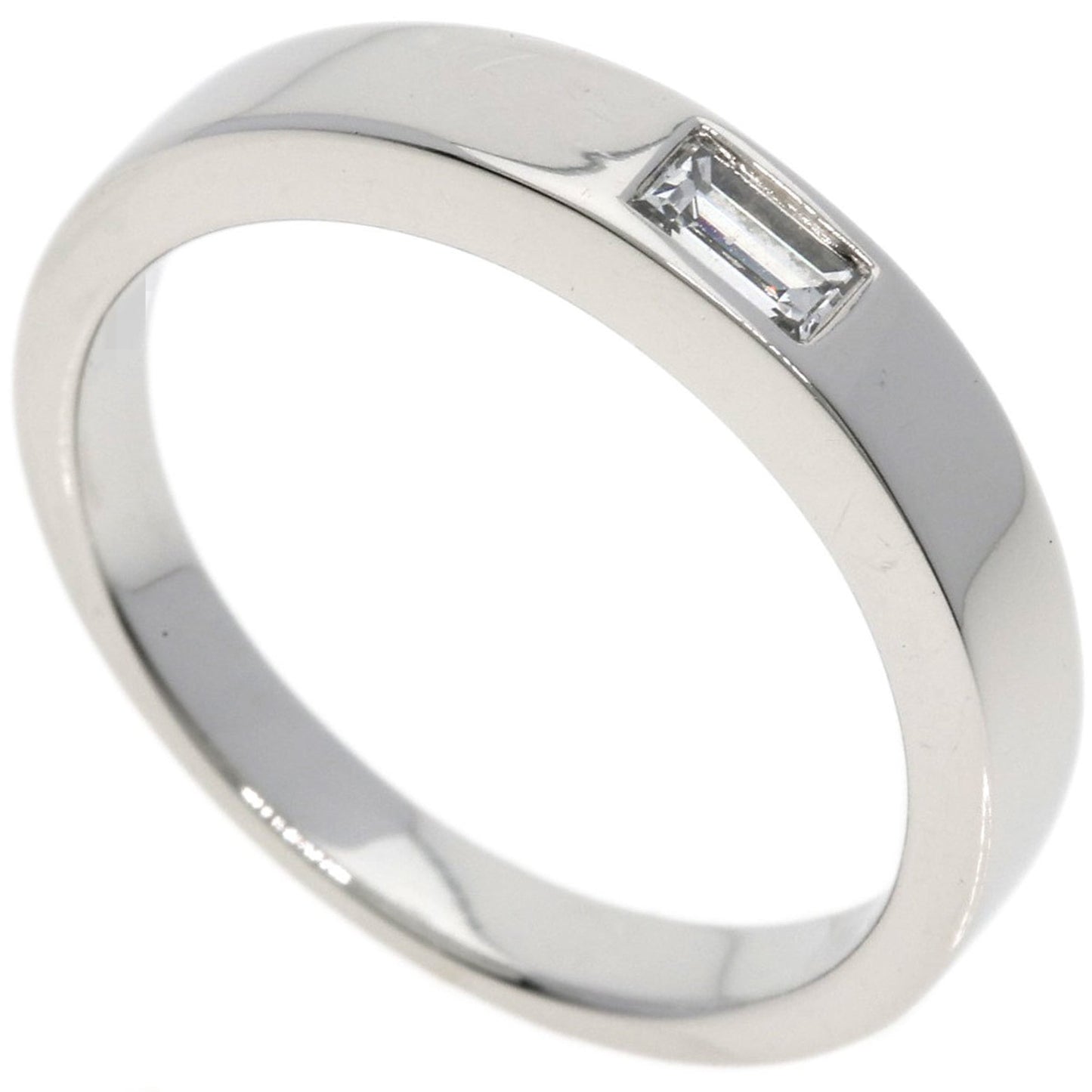 Harry Winston One Baguette Diamond Ring In Platinum Pt950