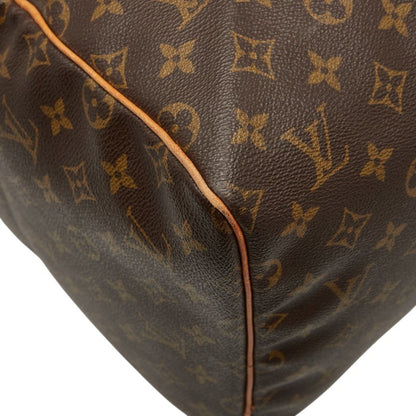 Louis Vuitton Monogram Keepall 55 Boston Bag/Travel Bag M41424 Brown Leather
