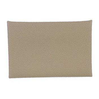 Hermes Calvi Card Case - Etoupe (Brown) Epson