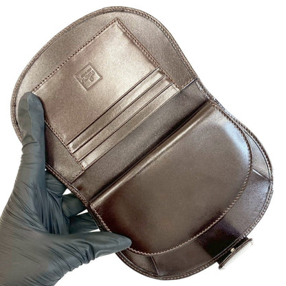 Unused Fendi Zucca Ff Pattern Canvas And Leather Bifold Wallet With Card Case