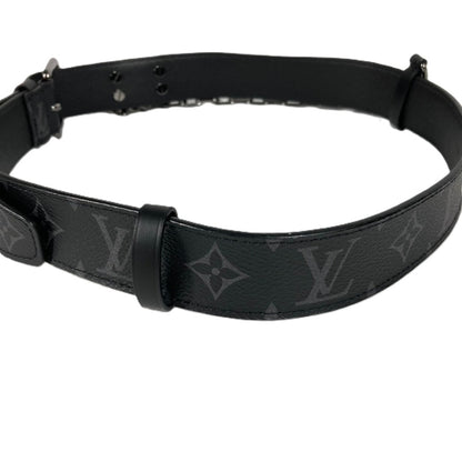 Louis Vuitton M0179V Monogram Eclipse Santur Signature Chain 35Mm Belt In Canvas