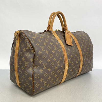 Louis Vuitton Monogram Keepall Bandouliere 50 Boston Bag M41416 Brown