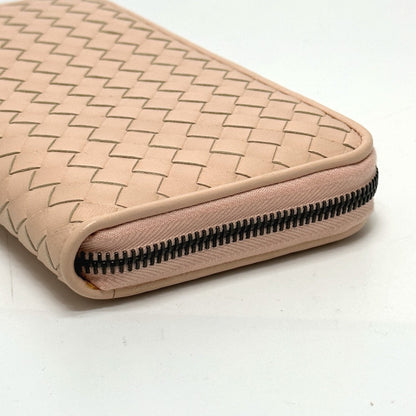 Bottega Veneta Intrecciato Long Wallet Pink