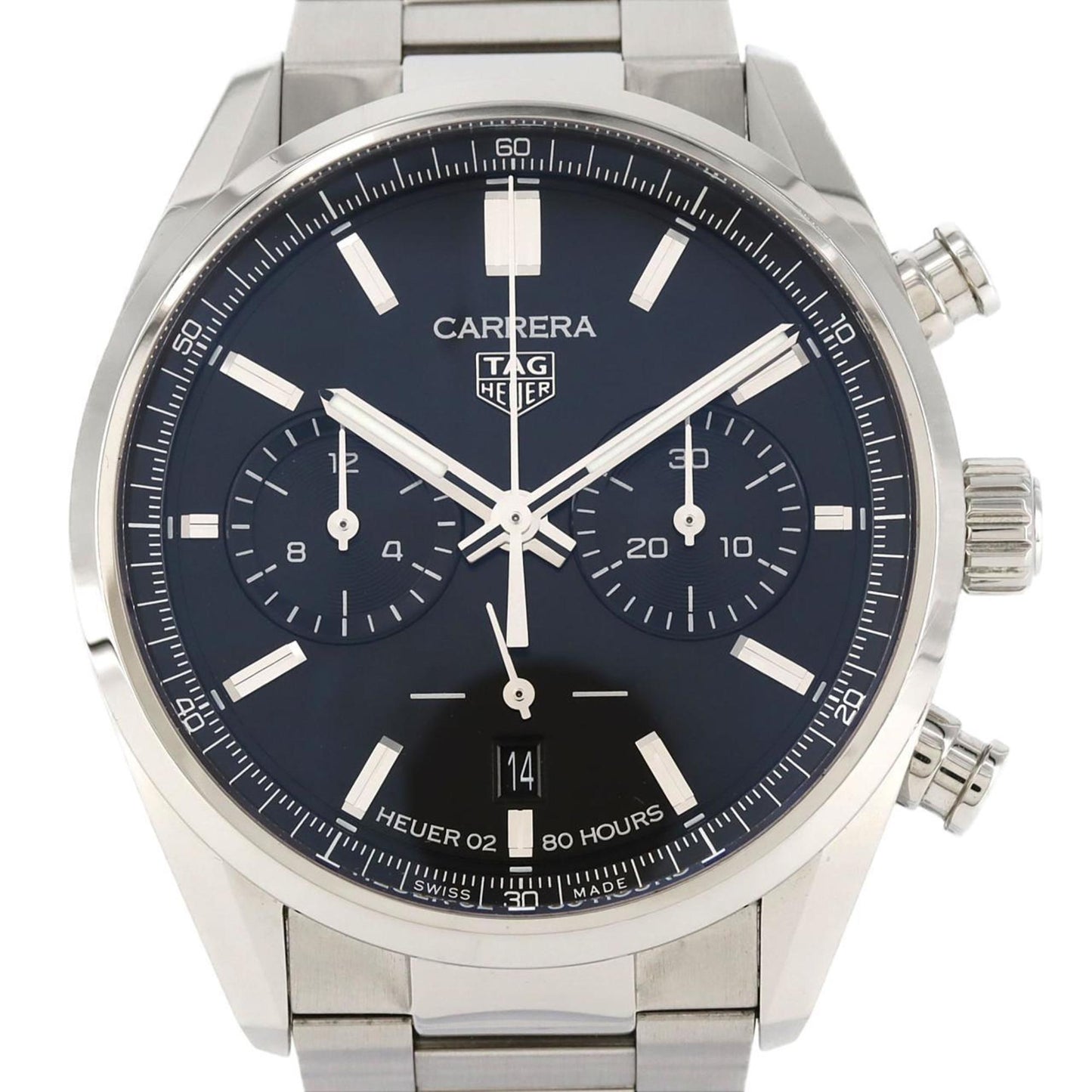 Tag Heuer Carrera Calibre 02 Chronograph Cbn2010.Ba0642 Stainless Steel Automatic Watch