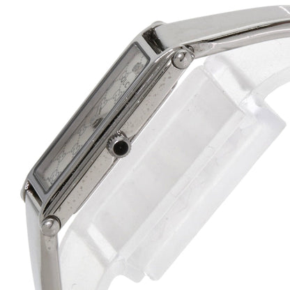 Gucci 1500L Gg Square Face Bangle Watch In Stainless Steel/Ss