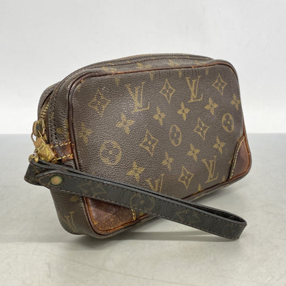 Louis Vuitton Monogram Marly Dragonne Pm Clutch Bag M51827 Brown