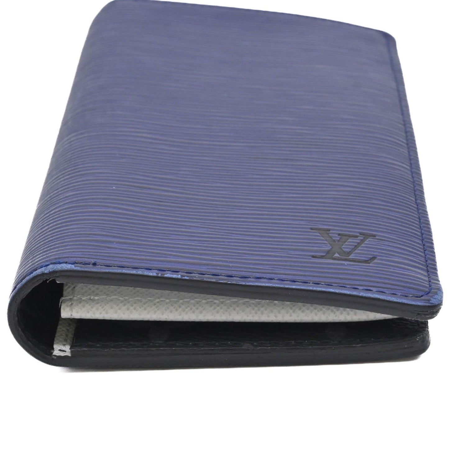 Louis Vuitton Louis Vuitton Portefeuille Brazza Epi Leather Long Wallet Blue White M81371 Ic Chip