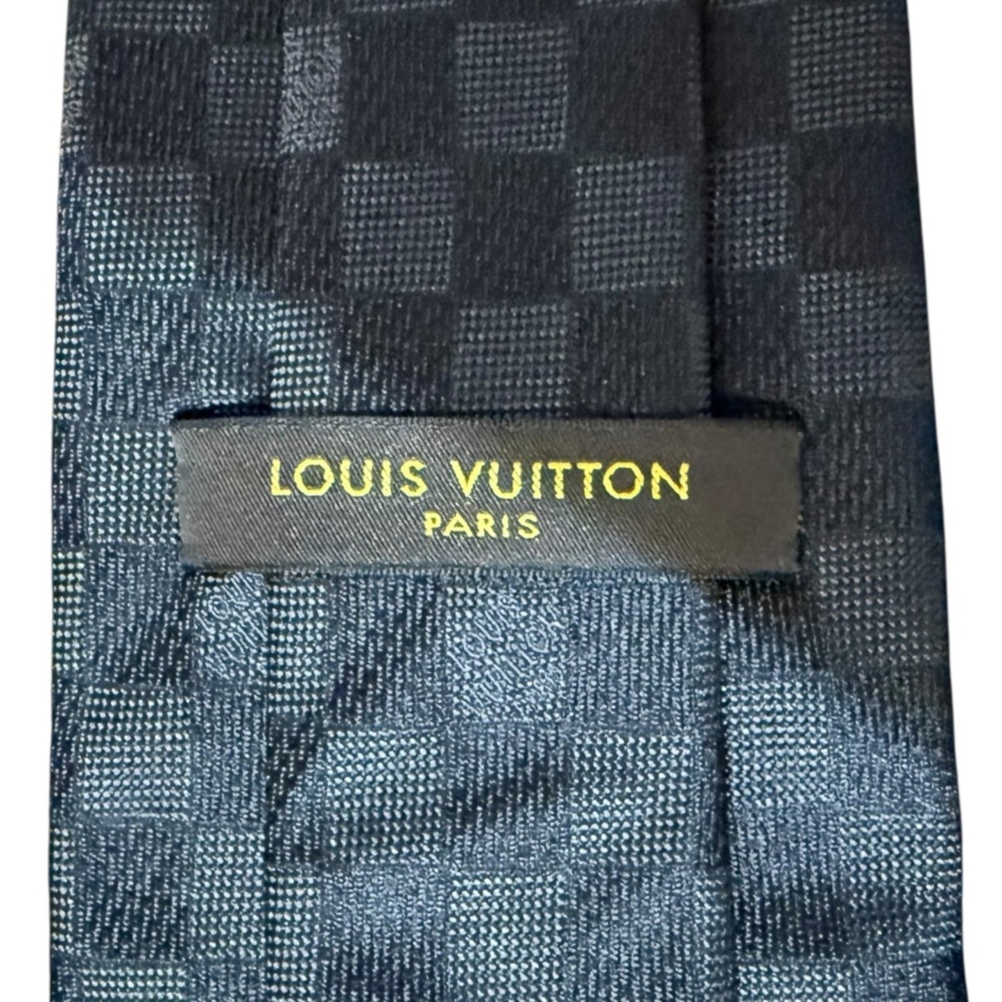 Louis Vuitton Damier Graphite 100% Silk Tie
