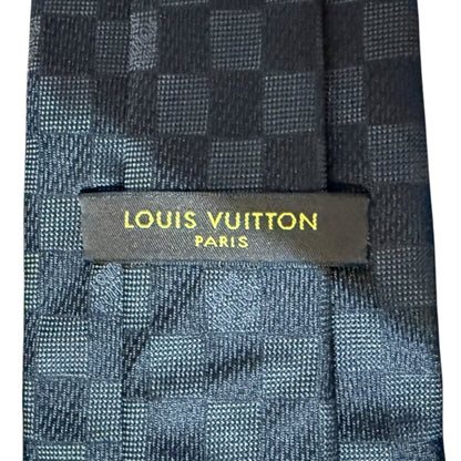 Louis Vuitton Damier Graphite 100% Silk Tie