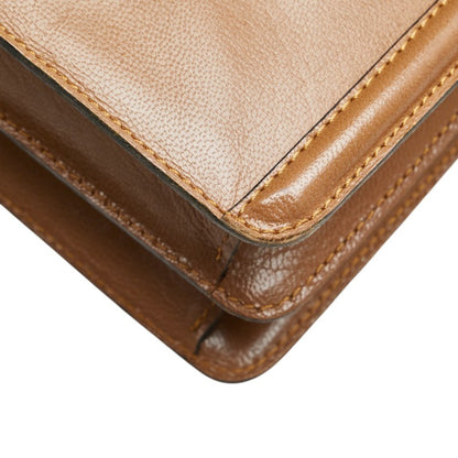 Saint Laurent Python-Embossed One-Shoulder Bag In Brown Leather