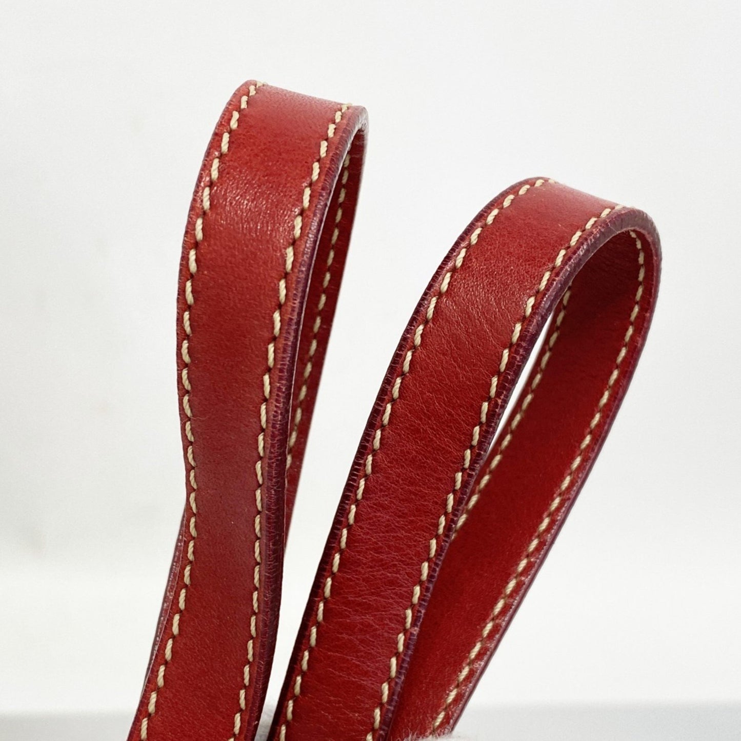 Celine Handbag Macadam Beige Red