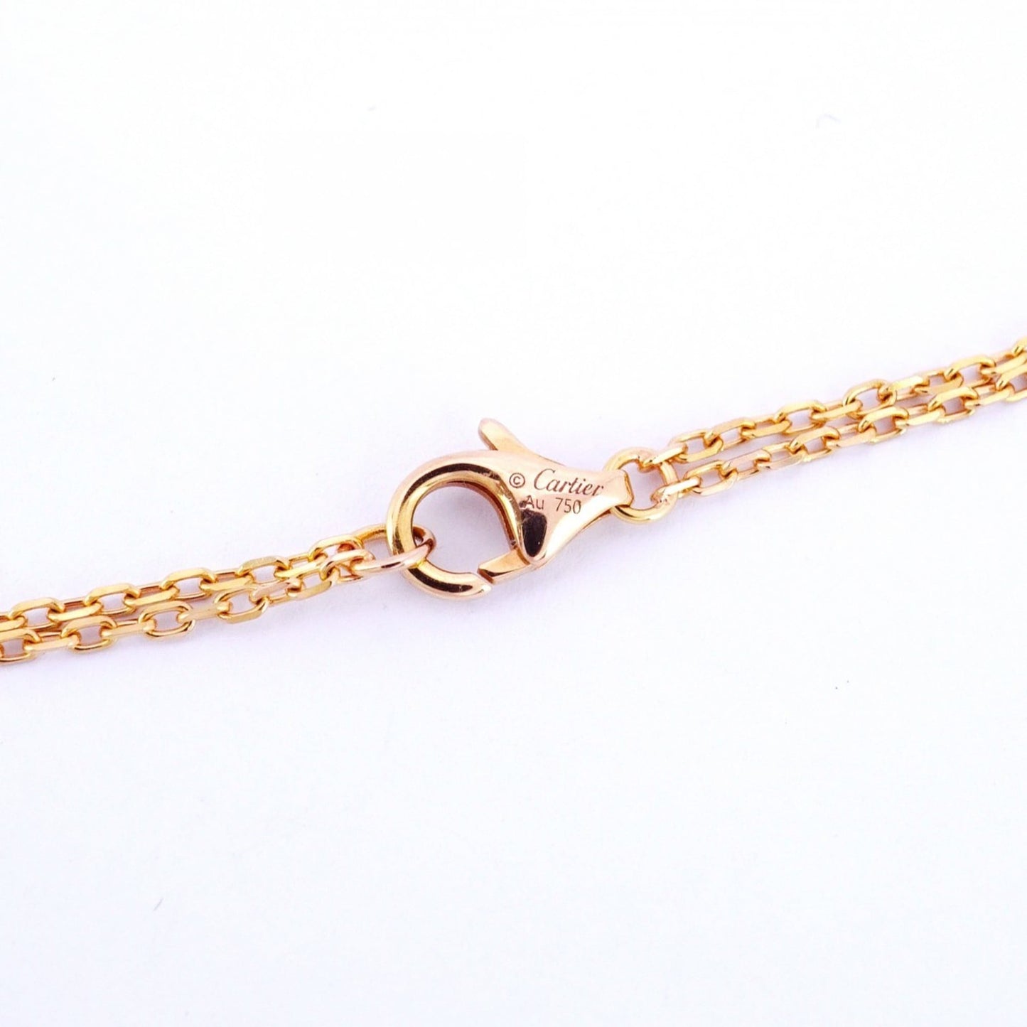 Cartier Love Circle 2Pd Necklace In 18K Pink Gold
