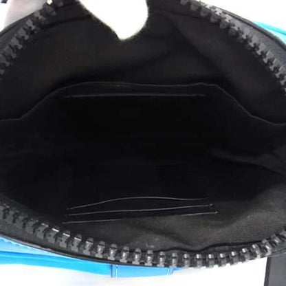 Coach Max Shoulder Bag C9836 Blue/Black Nylon/Leather