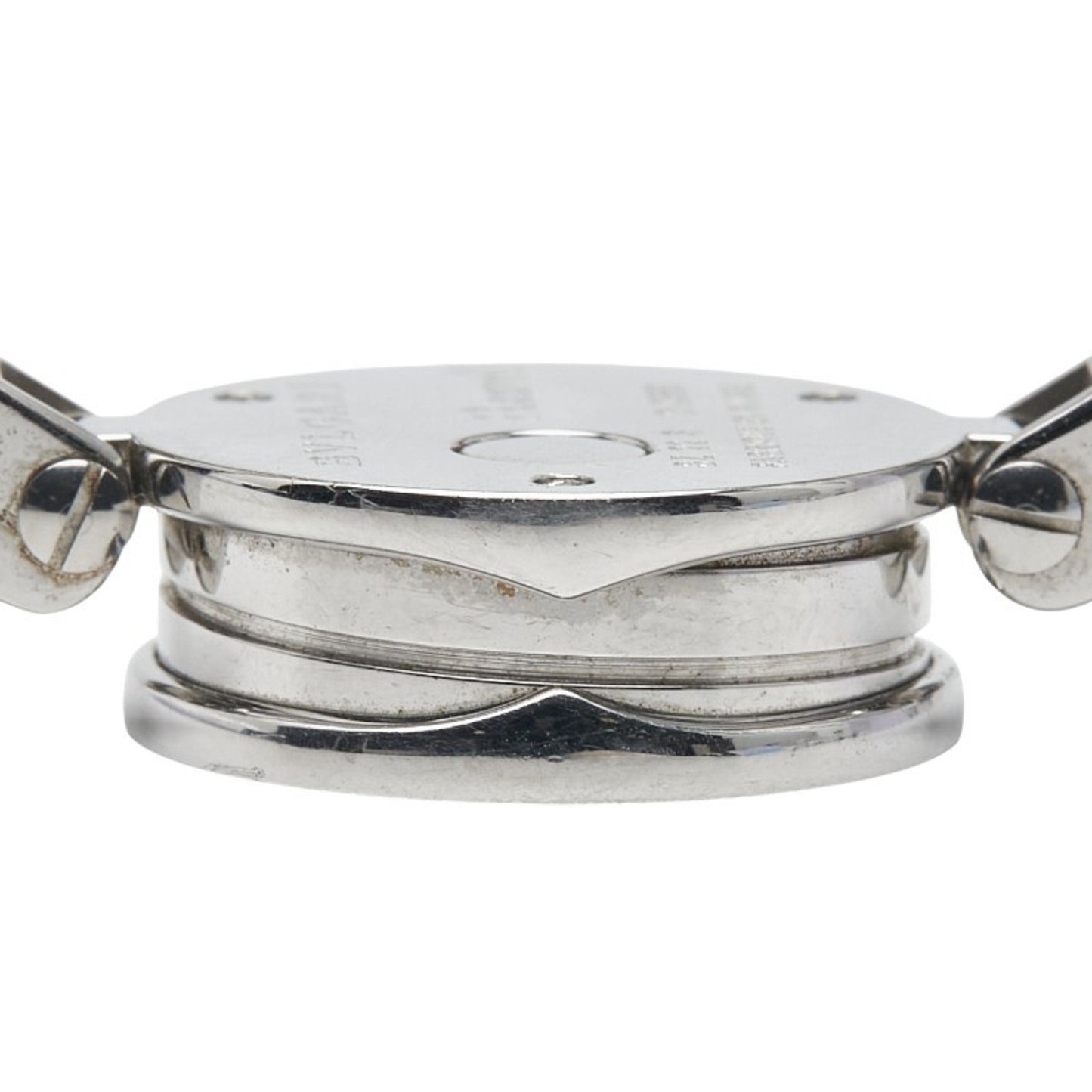 Bvlgari B.Zero1 12P Diamond Blue Shell Dial Bangle Watch Bz22S Quartz Stainless Steel