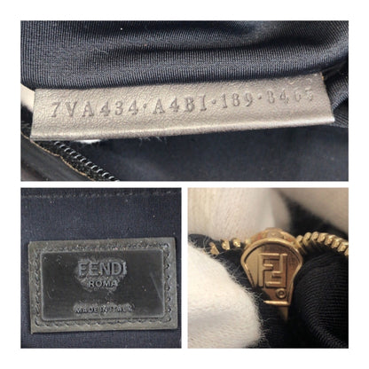 Fendi Zucca Pattern Brown Canvas With Gold Hardware