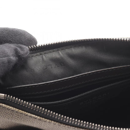 Bvlgari Weekend Shoulder Bag In Coated Canvas And Leather