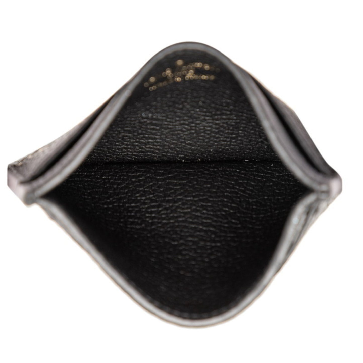 Louis Vuitton Two-Tone Monogram Empreinte Porte Carte Sample Business Card Case M81022 Black Beige